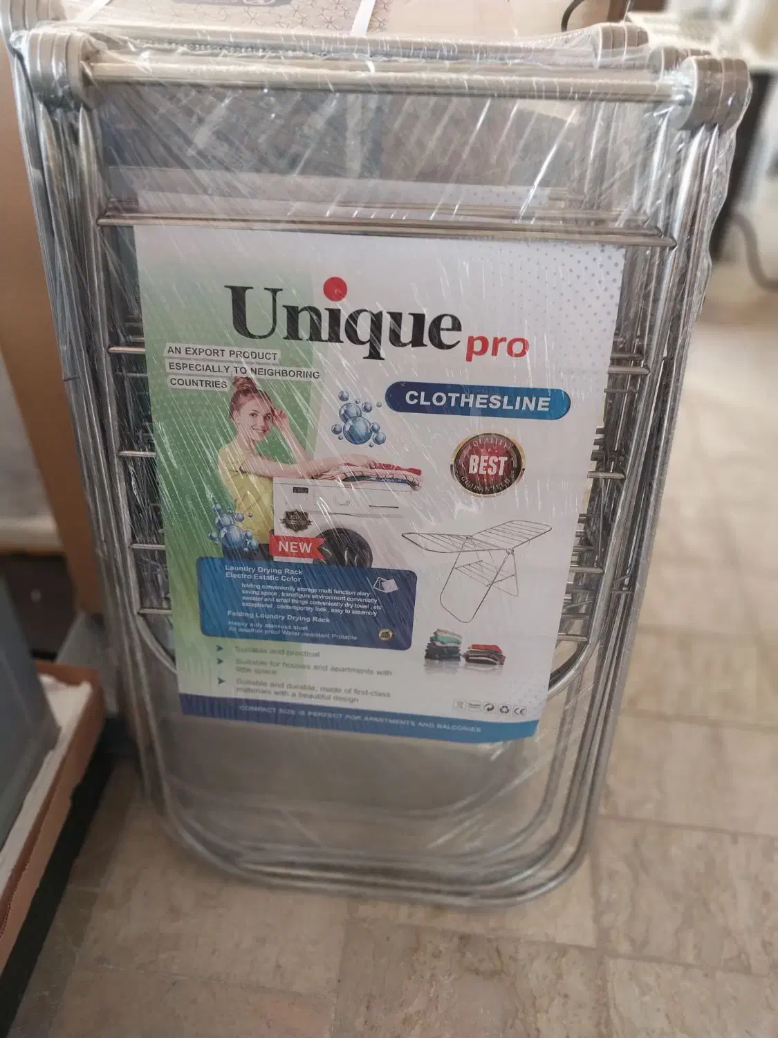 بند رختی استیل|بندرخت و رخت‌آویز|فلاورجان, |دیوار