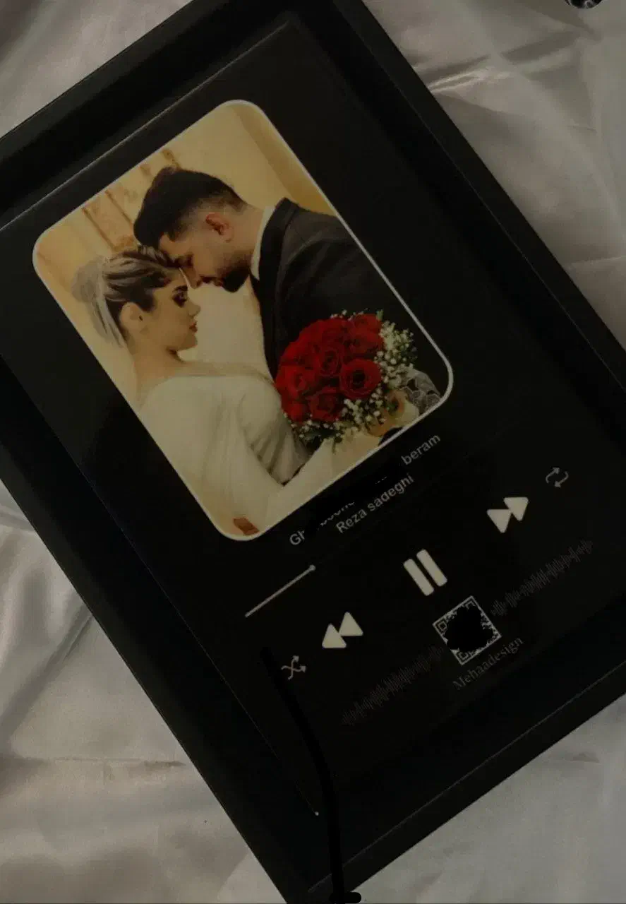 قاب موزیکال روز مرد / تولد / سالگرد ازدواج|تابلو، نقاشی، عکس|یزد, |دیوار
