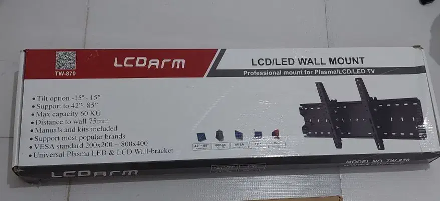 پایه دیواری TW-870 LCDarm|تلویزیون و پروژکتور|فردوسیه, |دیوار