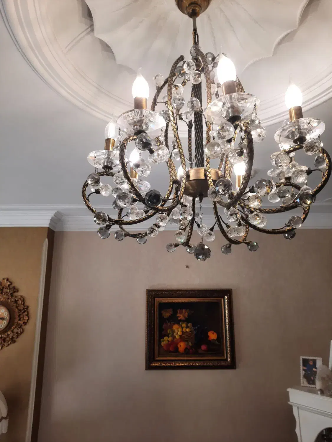 دو عدد لوستر کریستال|لوستر و چراغ آویز|تهران, استخر|دیوار