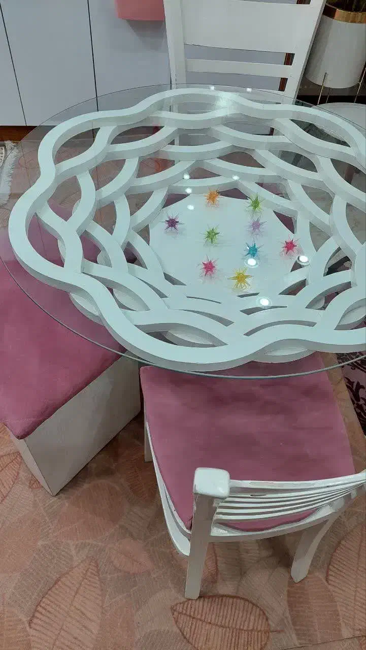 میز ناهارخوری ۴ نفره|میز و صندلی غذاخوری|فلاورجان, |دیوار