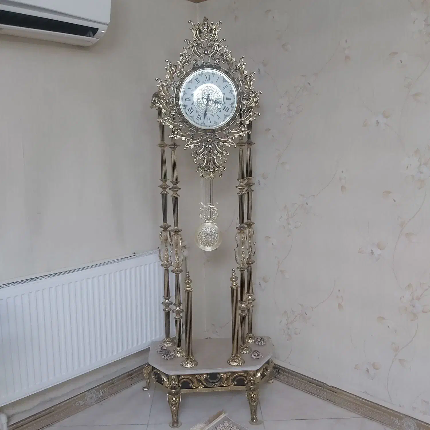 ساعت ایستاده آلومینیوم وبرنج شیک ساعت|ساعت دیواری و تزئینی|شهریار, شهرک امیریه|دیوار