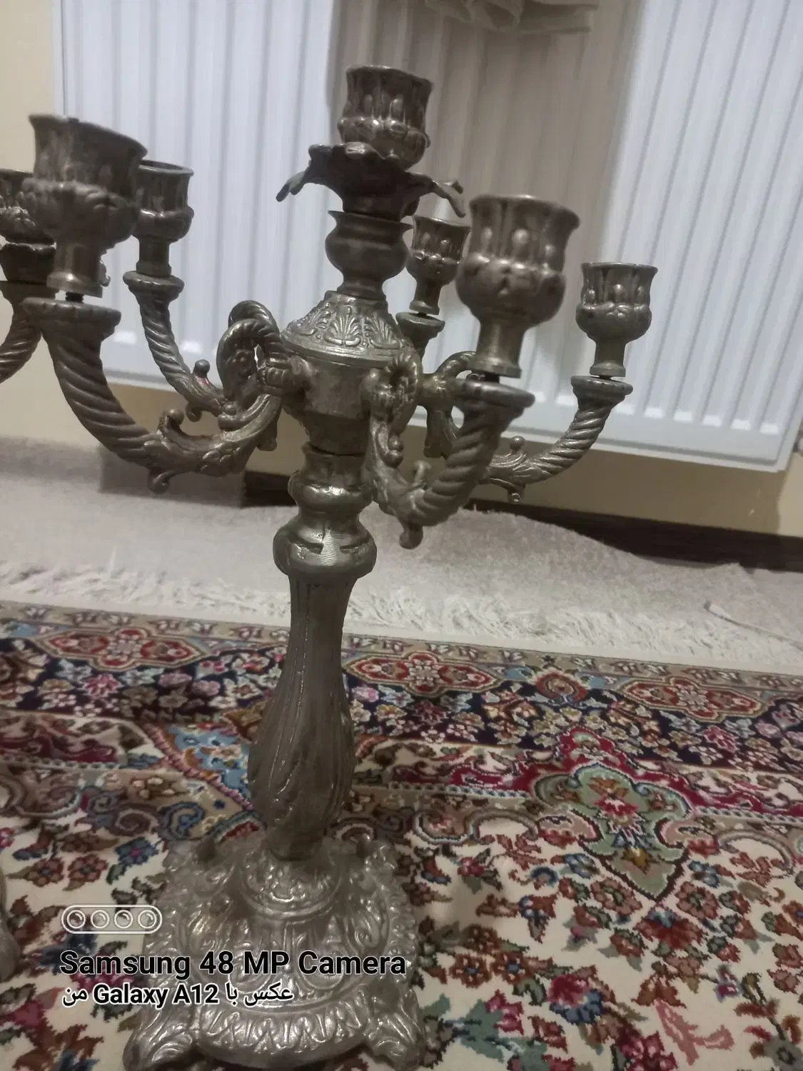 شمعدان قدیمی برنز|کلکسیون اشیاء عتیقه|پردیس, فاز ۱۱|دیوار