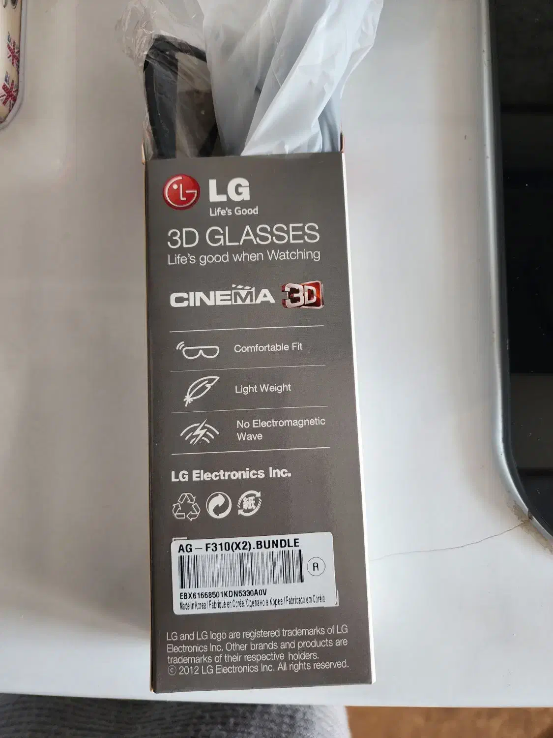 عینک سه بعدی تلویزیون ال جی|تلویزیون و پروژکتور|تهران, شهران شمالی|دیوار