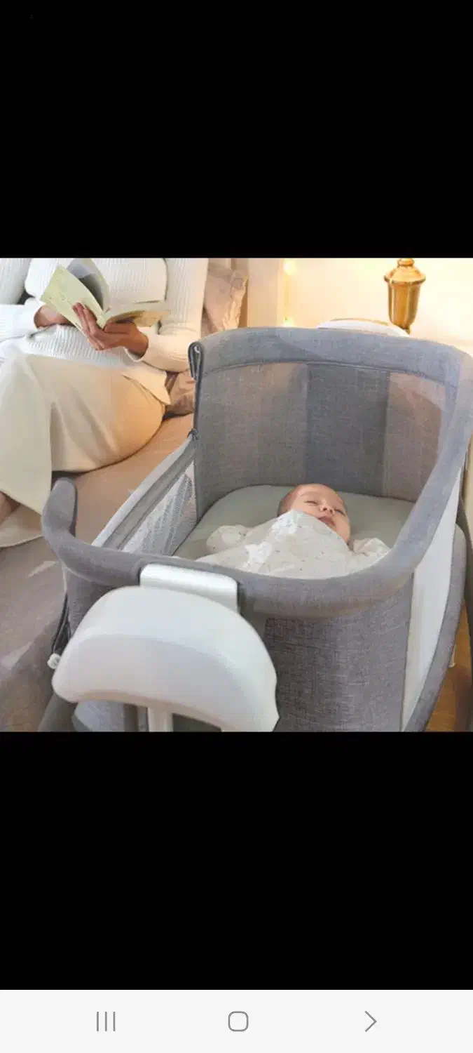 گهواره موزیکال تمیز وسالم|تخت و صندلی بچه|مشهد, موسوی قوچانی|دیوار