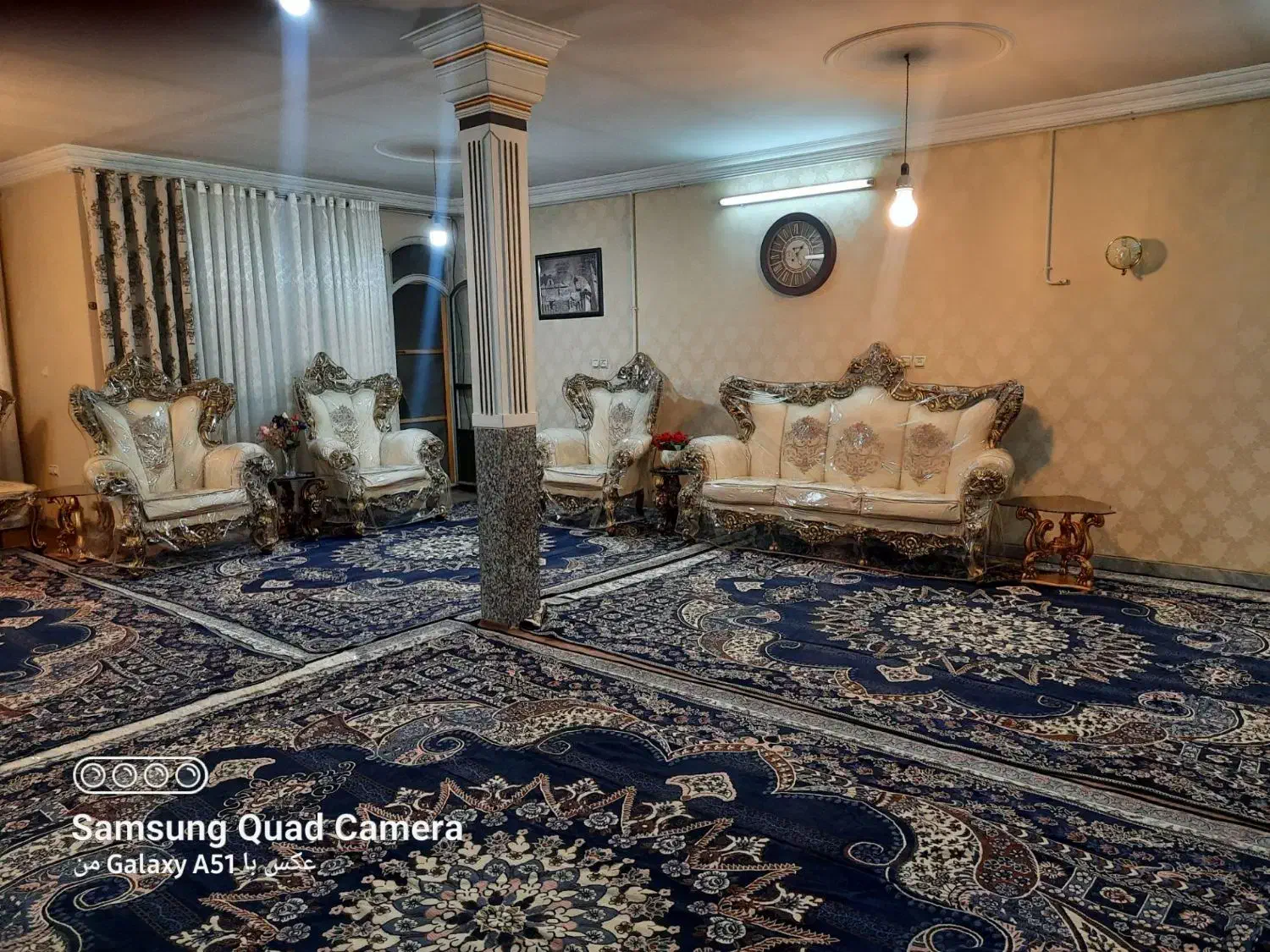 مبل استیل چوب راش ۹نفره درحدنو|مبلمان خانگی و میز عسلی|همدان, |دیوار