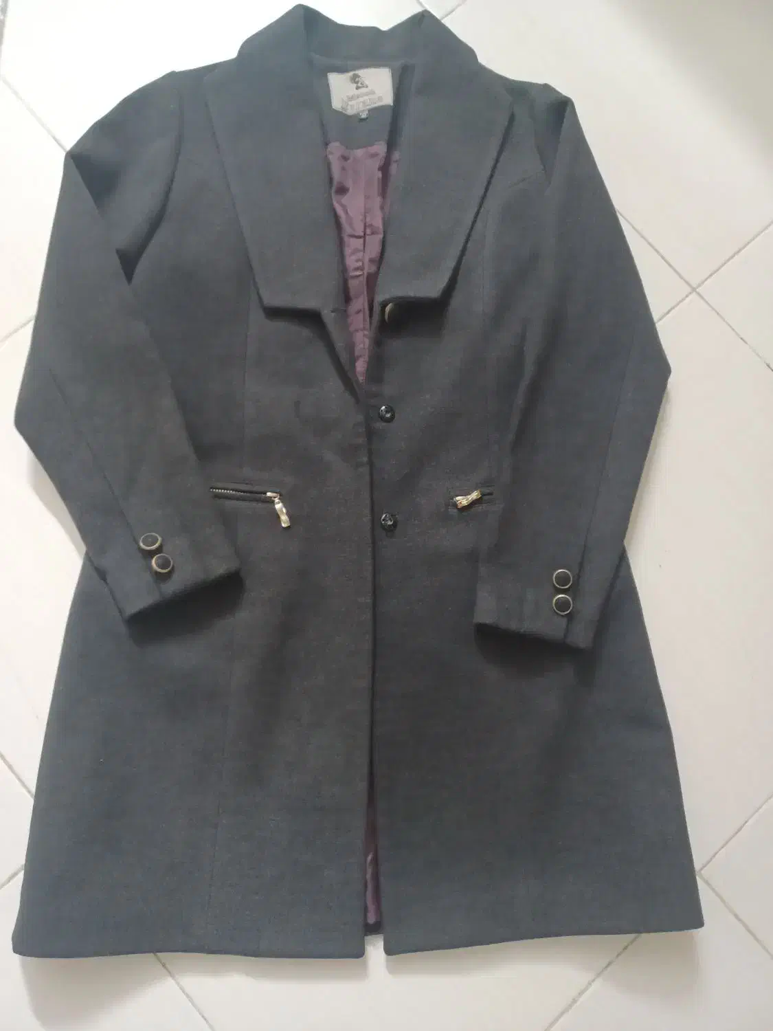 پالتو  نوک مدادی رنگ خوش کوپ مزون دوز قد ۸۵|لباس|پردیس, فاز ۴|دیوار