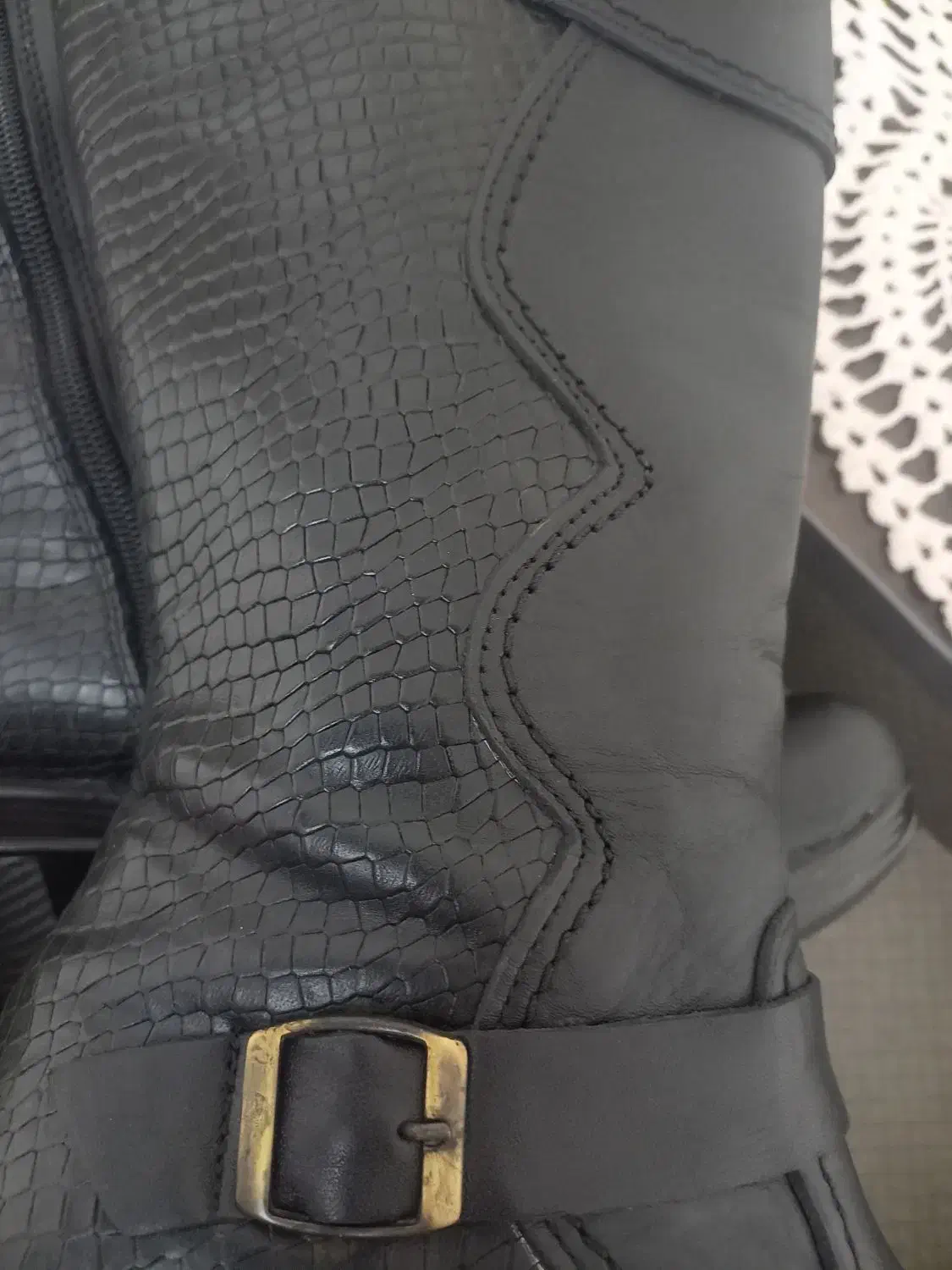 بوت بلند چرم طبیعی در حدنو سایز۳۸|کیف، کفش، کمربند|تهران, تهرانسر شمالی|دیوار