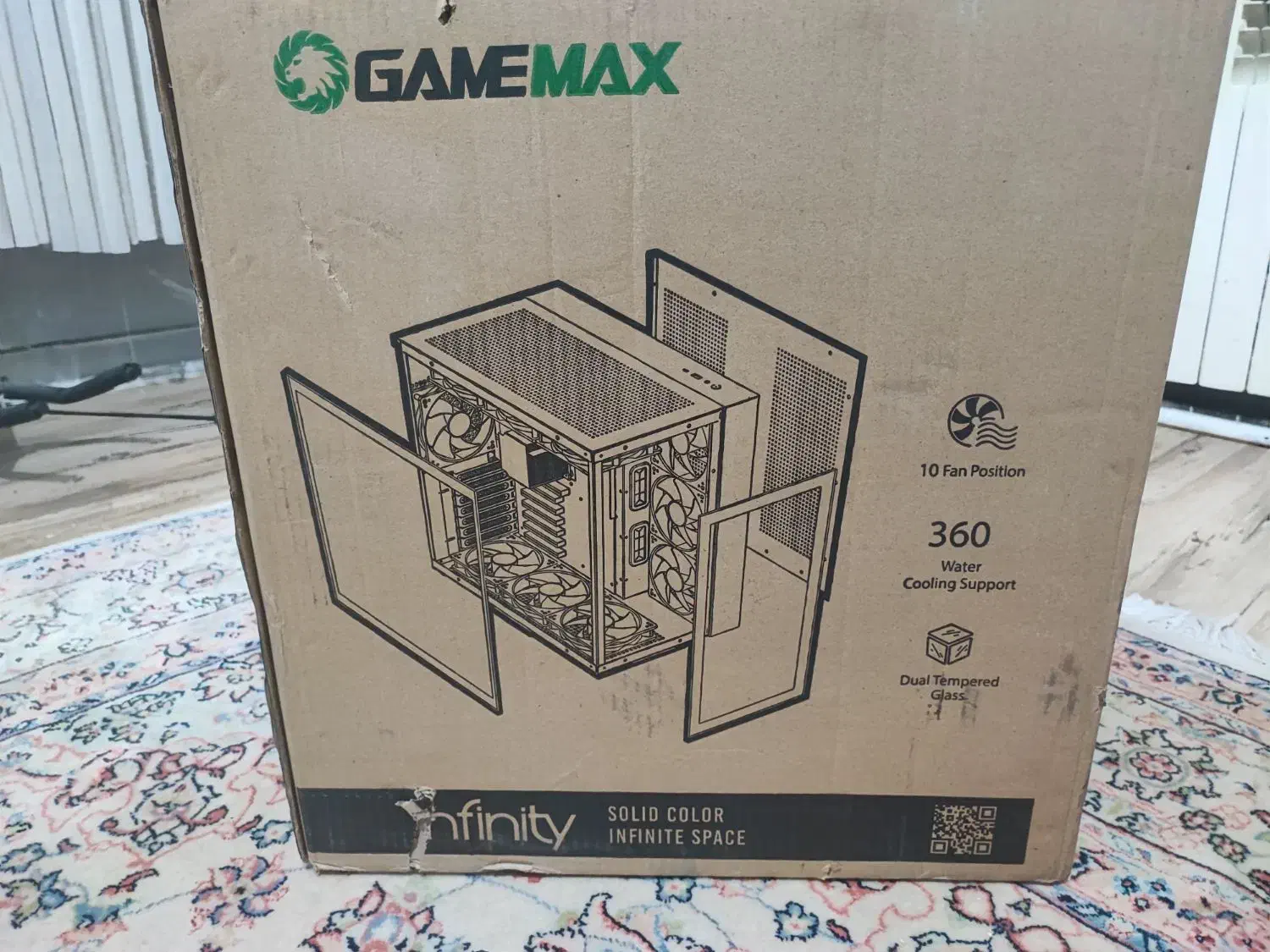 کیس gamemax infinity black آکواریومی نو|قطعات و لوازم جانبی رایانه|تهران, فرمانیه|دیوار