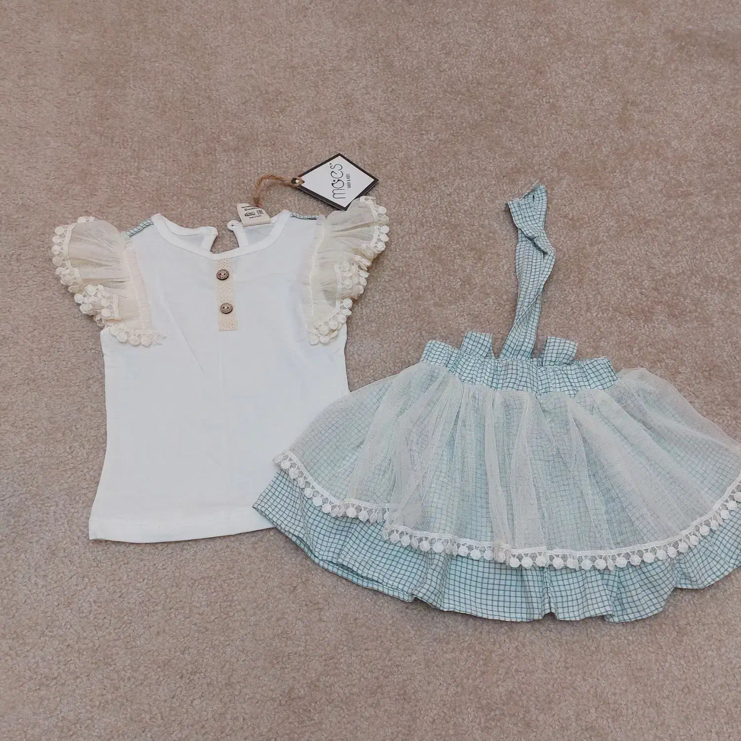 ست زیبای  بیلر دامنی و تیشرت دخترانه|کفش و لباس بچه|نظرآباد, شهرک آزادگان|دیوار