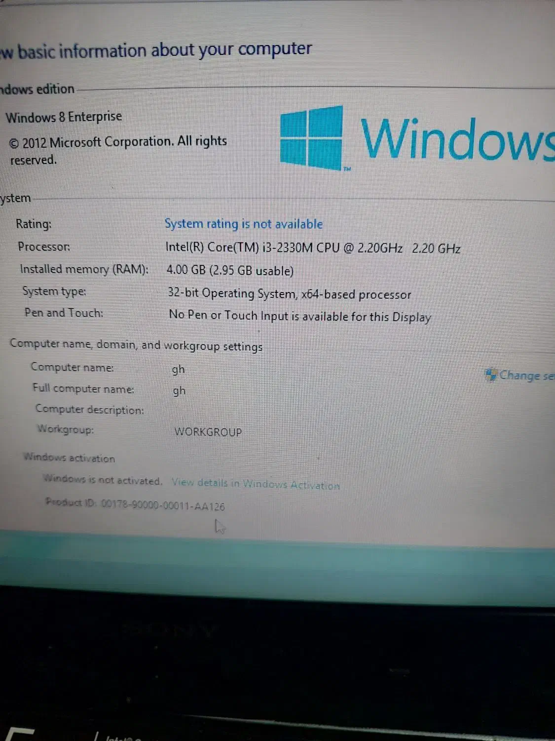 لپ تاپ سونی|رایانه همراه|تبریز, |دیوار