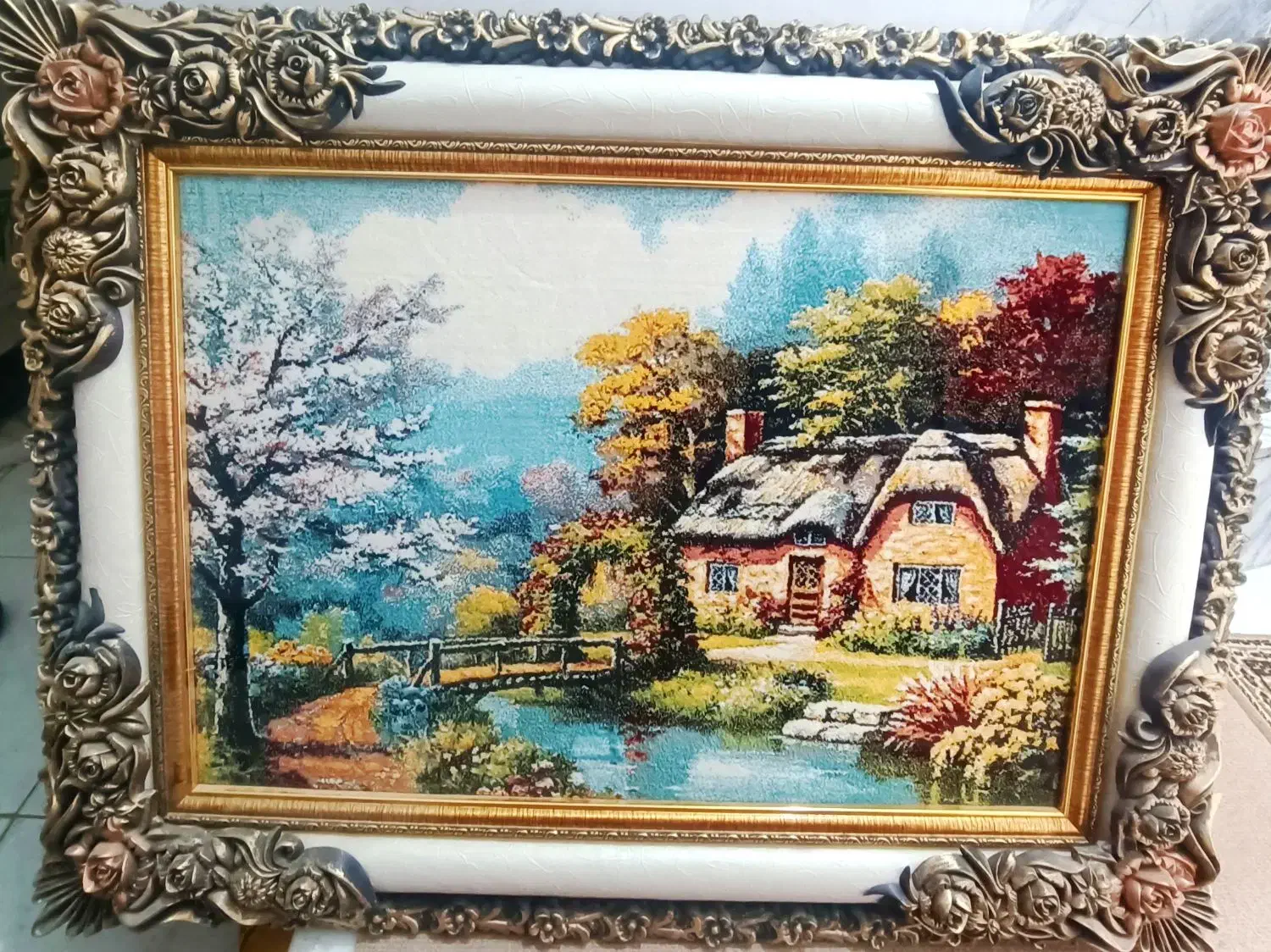 تابلو فرش مناسب هدیه و جهیزیه|تابلو فرش|گناباد, |دیوار