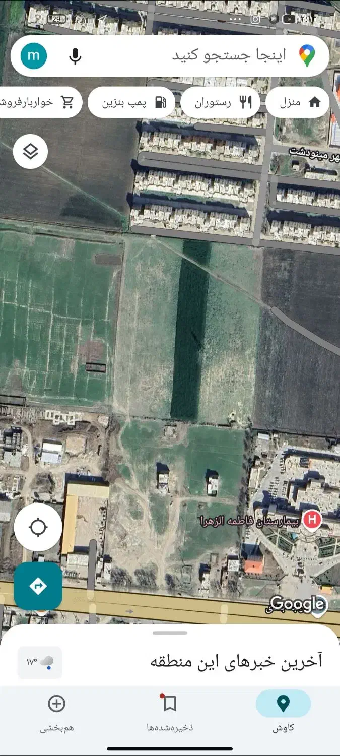 قطعه ۱۲۰ متری بین جهاد نصر و مسکن مهر|فروش زمین و ملک کلنگی|مینودشت, |دیوار