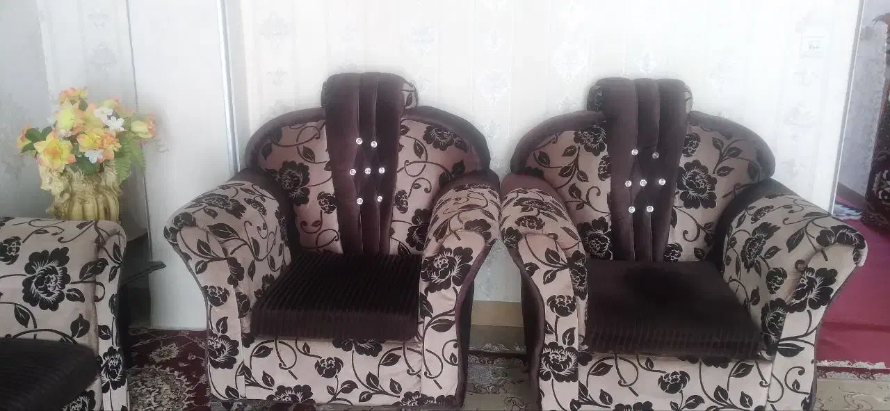 مبل پارچه مخمل|مبلمان خانگی و میز عسلی|سمنان, |دیوار