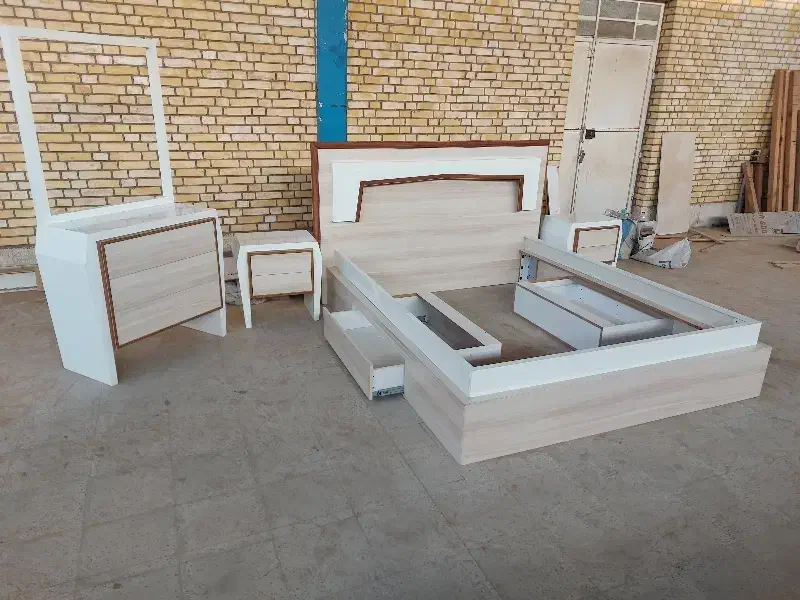 سرویس خواب دونفره های گلاس|تخت و سرویس خواب|شیراز, شهرک صنعتی شیراز|دیوار