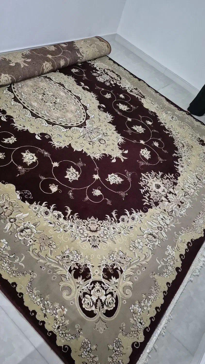 فرش 12 متری سالم  2 عدد|فرش|چوبر, |دیوار