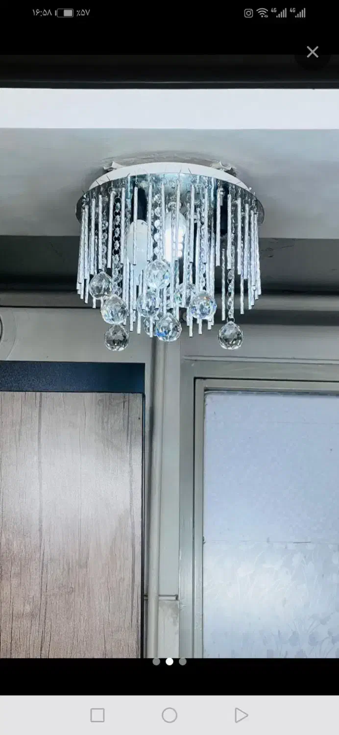 لوستر8شاخه حبابی|لوستر و چراغ آویز|بروجرد, |دیوار