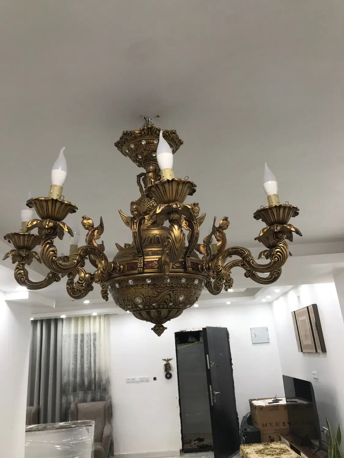 لوستر|لوستر و چراغ آویز|اهواز, آسیاباد|دیوار