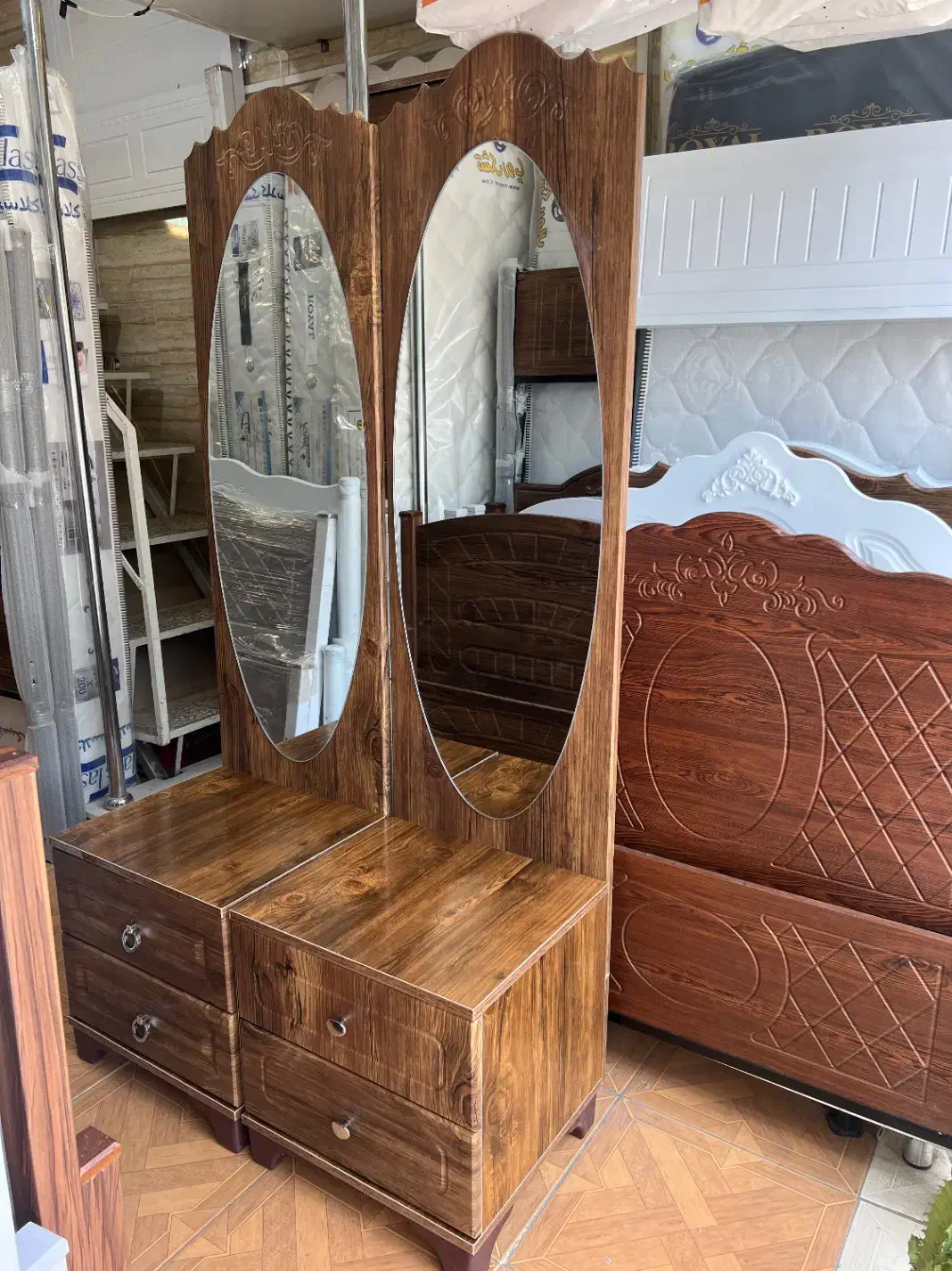 پاتختی اینه دار مدل پرنسس|جاکفشی، کمد، دراور|اراک, |دیوار