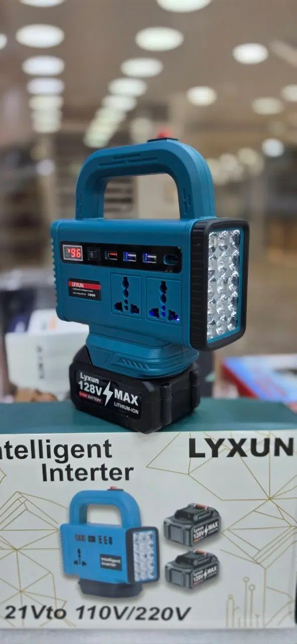 اینورتر و پاور استیشن شارژی هوشمند Lyxun (۲ باتری)|ابزارآلات|تهران, آذربایجان|دیوار