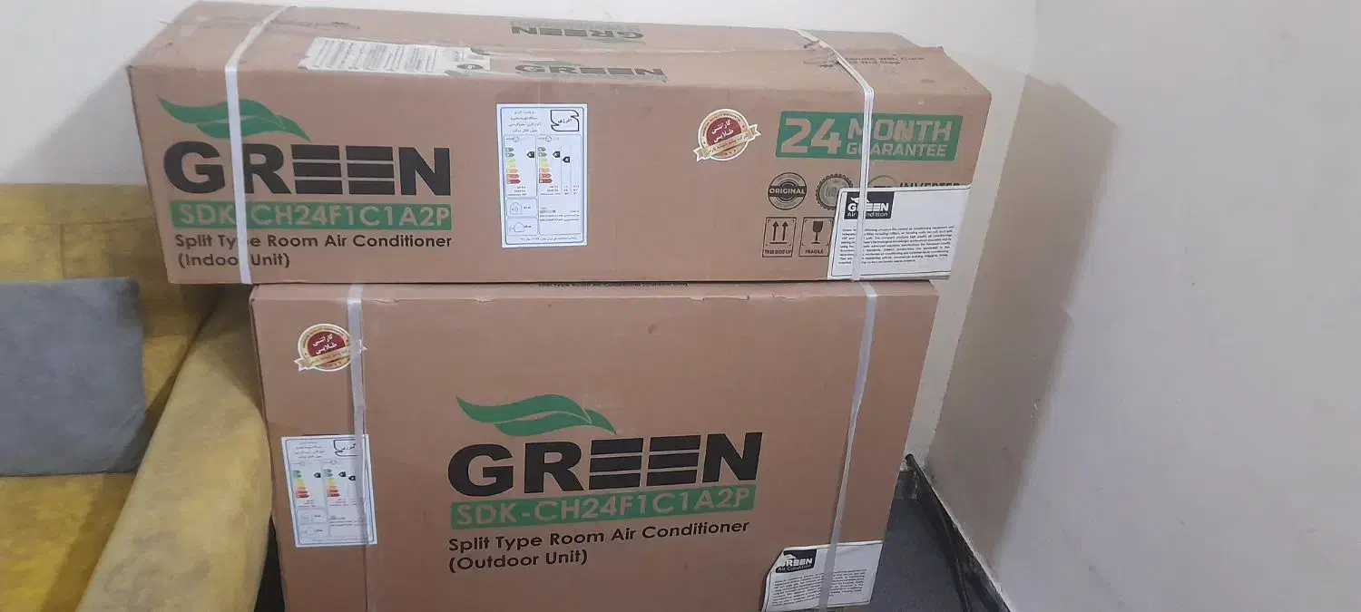 اسپیلت دیواری اینورتر گرین مدل‌‌‌ -SDK|کولر گازی و فن‌کوئل|خمینی‌شهر, |دیوار