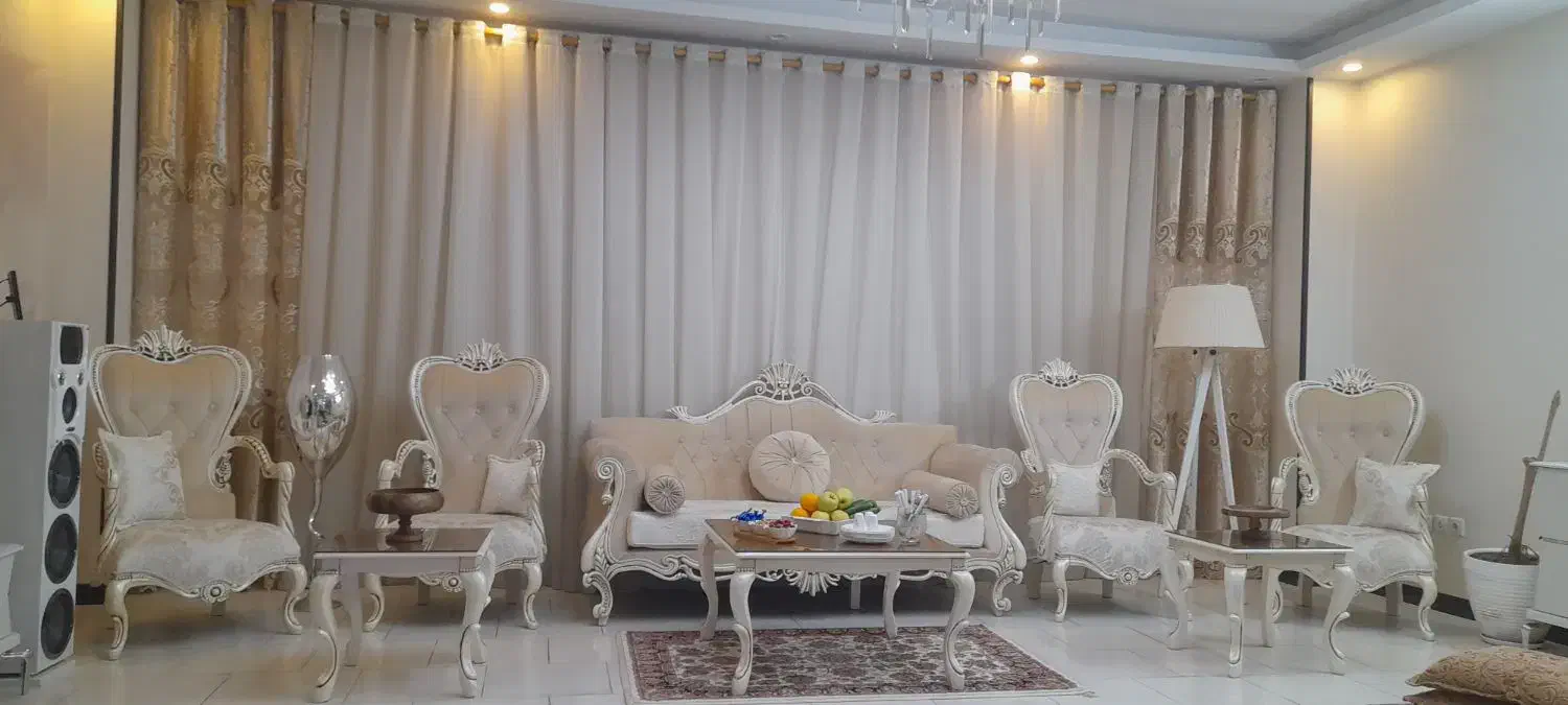 یک دست مبل ۹ نفره میز تی وی کنسول تخت دراور پرده|مبلمان خانگی و میز عسلی|پردیس, فاز ۸|دیوار