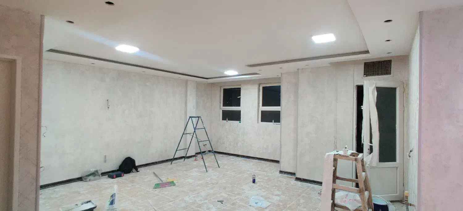 زیرسازی کاغذ دیواری و بتونه|خدمات پیشه و مهارت|شهرکرد, |دیوار