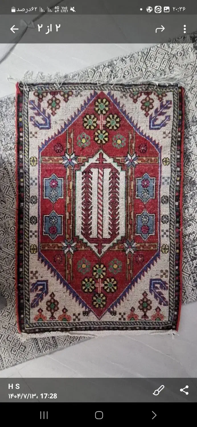 قالی کوچک دستباف|فرش|ساوه, |دیوار