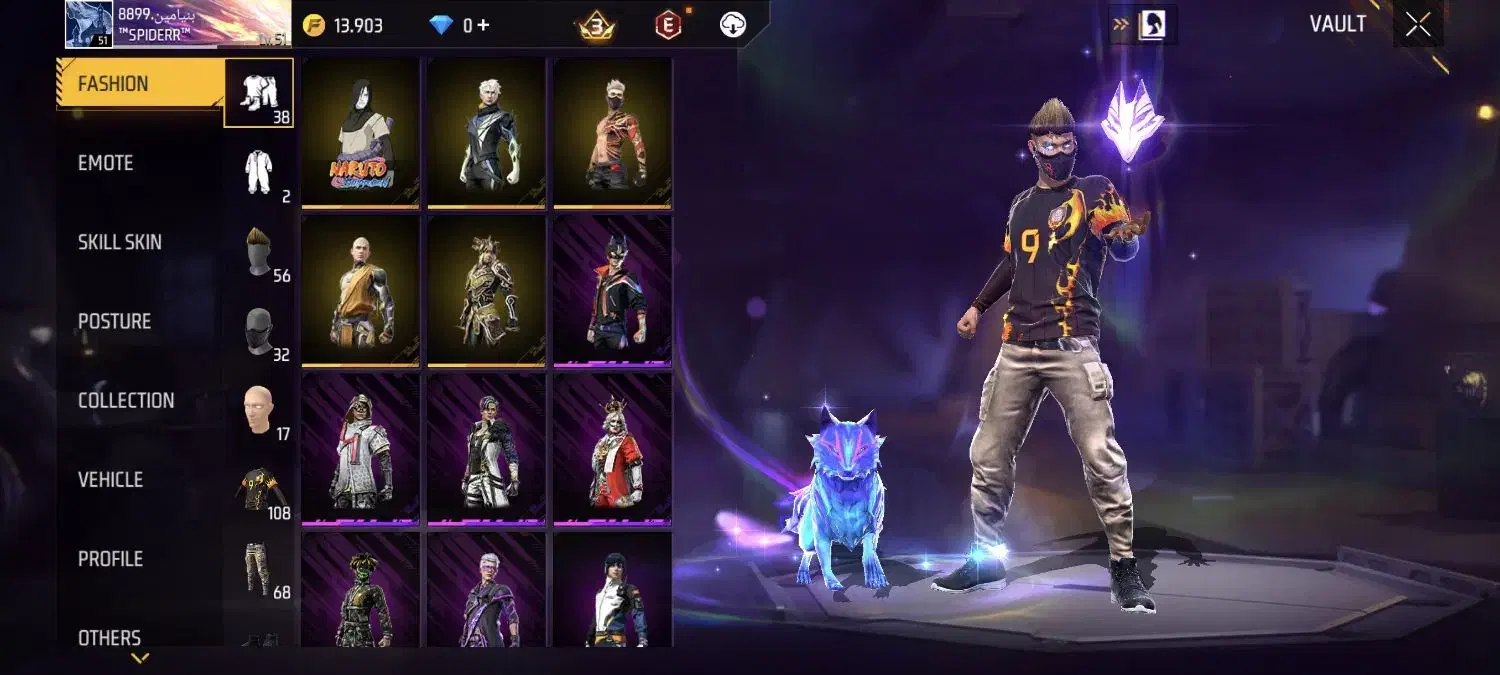 اکانت فیری فایر|کنسول، بازی ویدئویی و آنلاین|برازجان, |دیوار