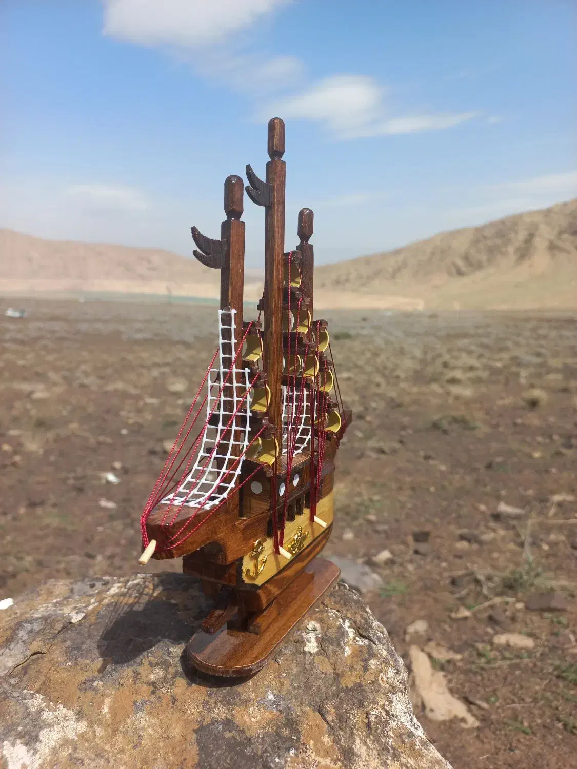 **ساخت کشتی بادبانی دکوری چوبی**|اسباب‌‌بازی|مشهد, عیدگاه|دیوار