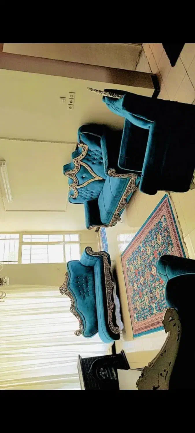 مبل 7نفره کارکرده با گاز نو|مبلمان خانگی و میز عسلی|شیراز, قدوسی شرقی|دیوار