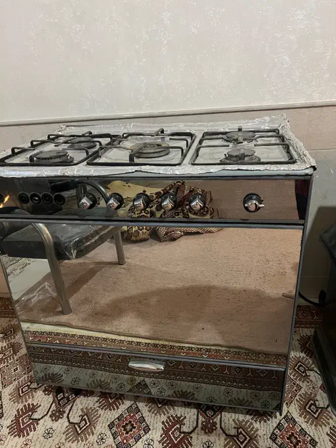 اجاق گاز 5 شعله فر دار|اجاق گاز و لوازم برقی پختوپز|قم, زنبیل آباد|دیوار