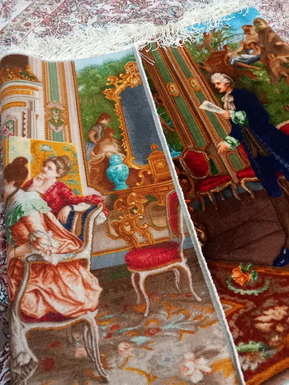 تابلو فرش دست بافت طرح شاعر جوان|تابلو فرش|تهران, نظامآباد|دیوار