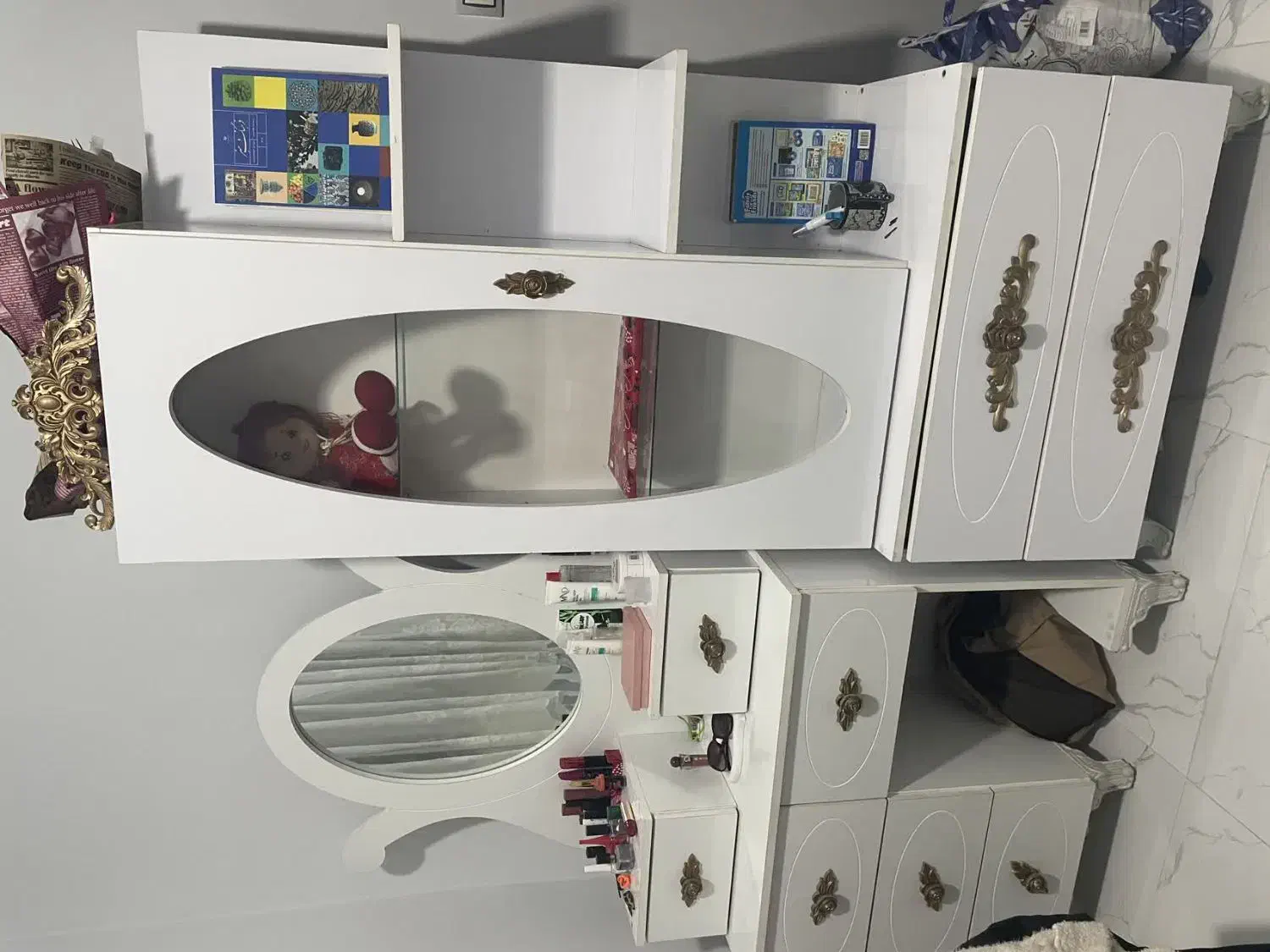 کمد و میز آرایش سفید|جاکفشی، کمد، دراور|سبزوار, رضوان|دیوار