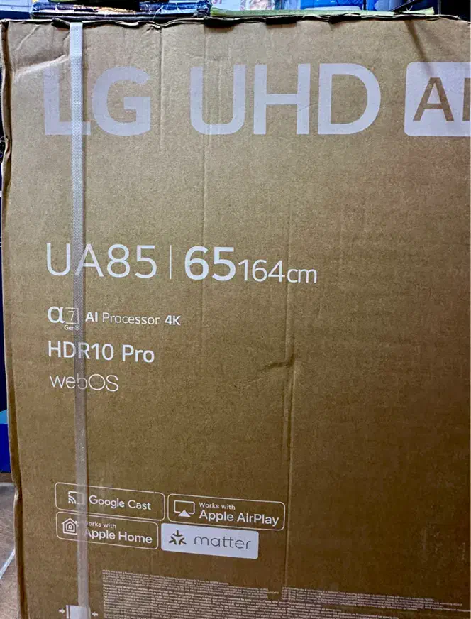 تلویزیون الجی ۶۵ اینچ جدید۲۰۲۵ مدلUA8500سوپر فورکی|تلویزیون و پروژکتور|اهواز, کمپلو جنوبی|دیوار