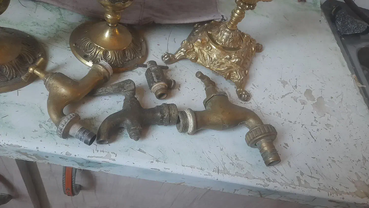 وسایل‌قدمی‌برنجی|صنایع دستی و سایر لوازم تزئینی|نیشابور, ده حلاج|دیوار