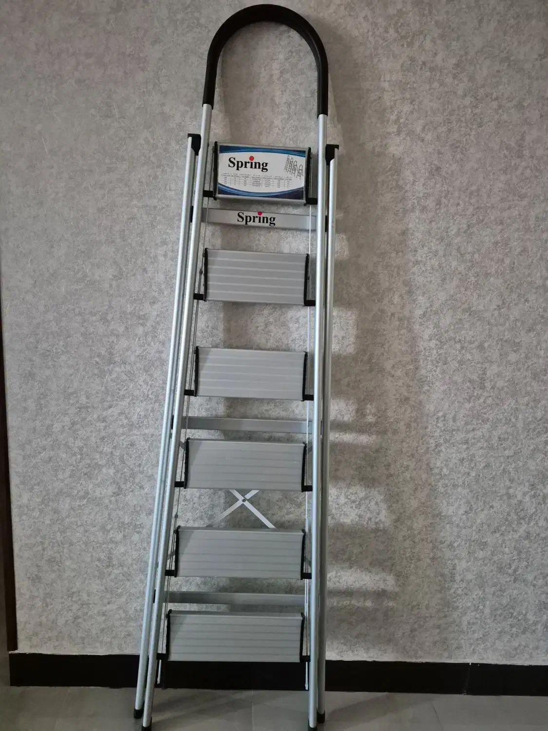 پله شش طبقه اسپرینگ با ارتفاع ۱۹۵ سانتی متر|ابزارآلات|آبادان, |دیوار