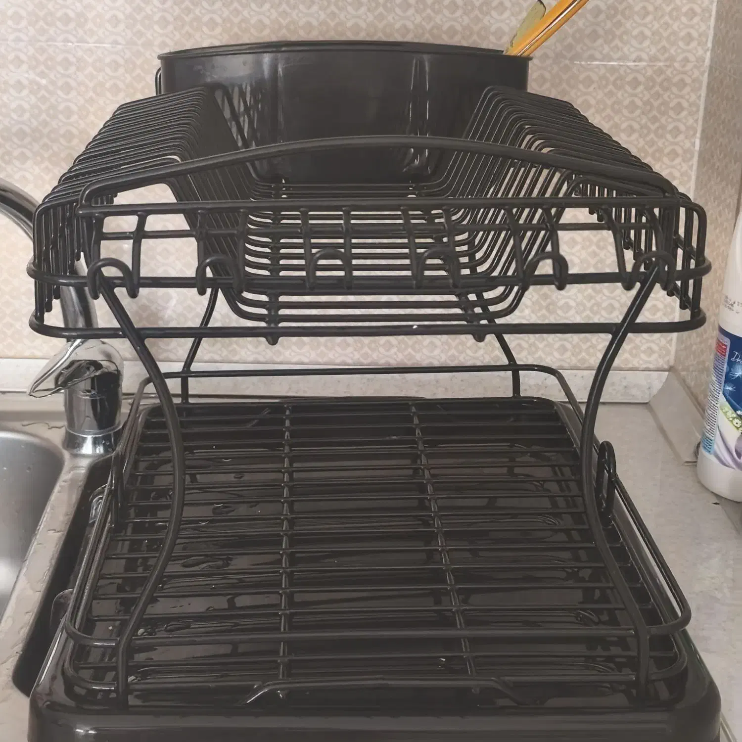 جا ظرفی رومیزی|آب‌چکان و نظم‌دهنده ظروف|گلبهار, شهر جدید گلبهار|دیوار