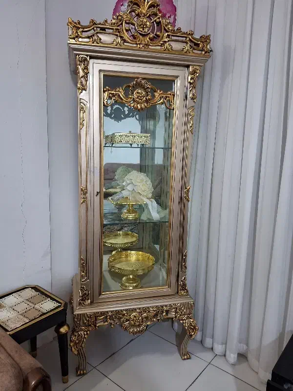 ویترین (گنجه) و اینه شمعدان|بوفه، ویترین، کنسول|مشهد, الهیه|دیوار