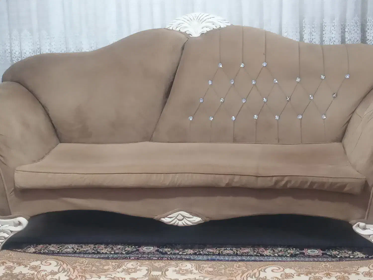 مبل استیل راحتی ومیز وسط بزرگ و۳ عدد جلومبلی|مبلمان خانگی و میز عسلی|کرج, پیشاهنگی|دیوار