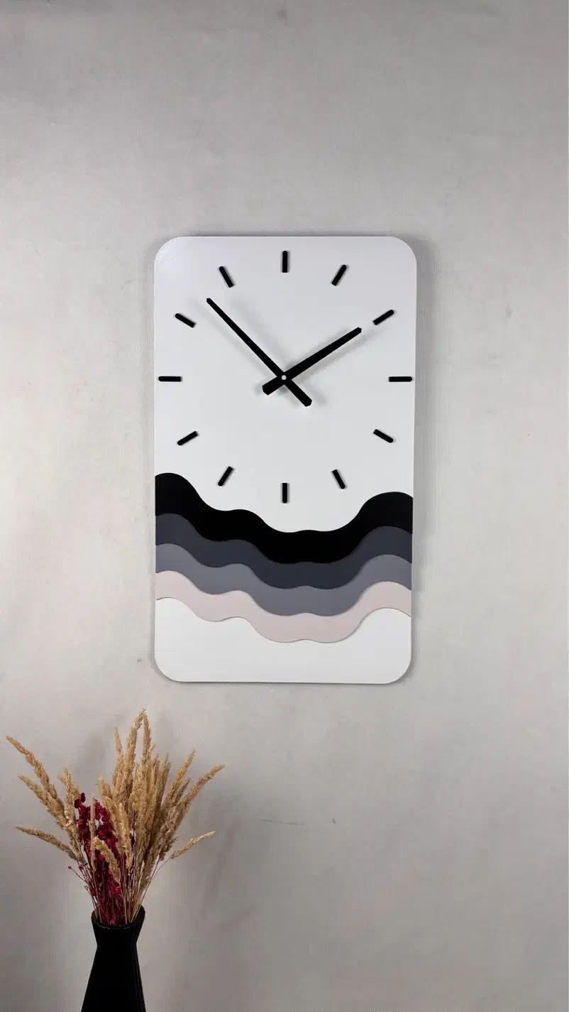 ساعت دیواری مینیمال موج|ساعت دیواری و تزئینی|تهران, مسگرآباد|دیوار