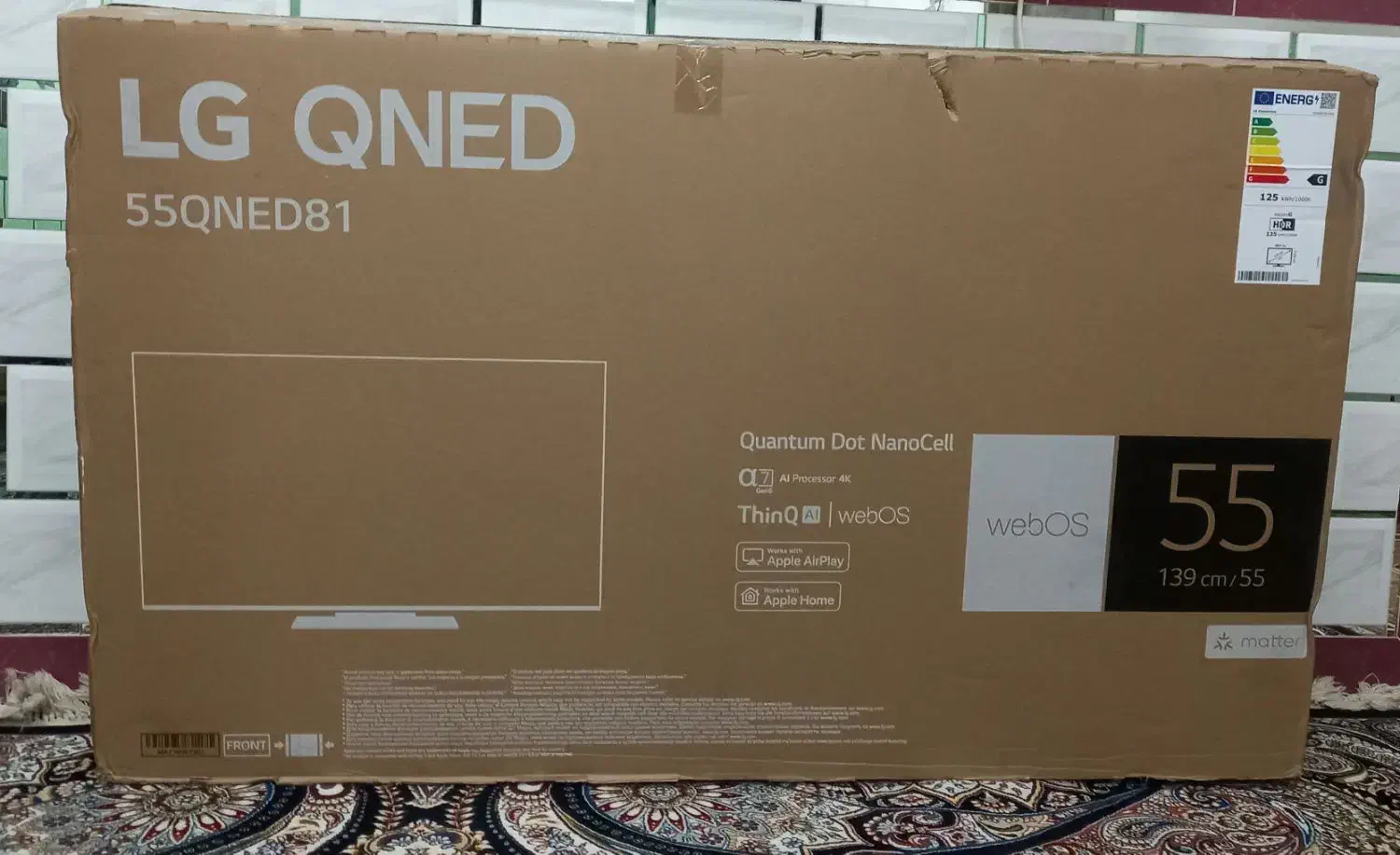 کارتن تلویزیون lGسایز55|تلویزیون و پروژکتور|دزفول, |دیوار