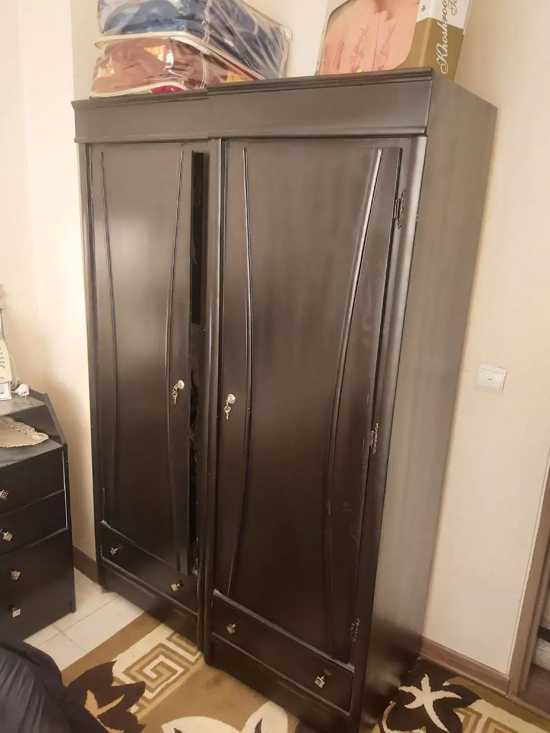 کمد لباس|جاکفشی، کمد، دراور|فولادشهر, مسکن مهر فولادشهر|دیوار