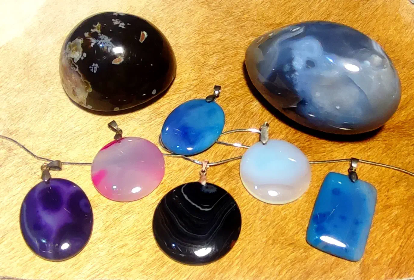 گردن آویز سنگ اصل عقیق سلیمانی|جواهرات|بوشهر, |دیوار