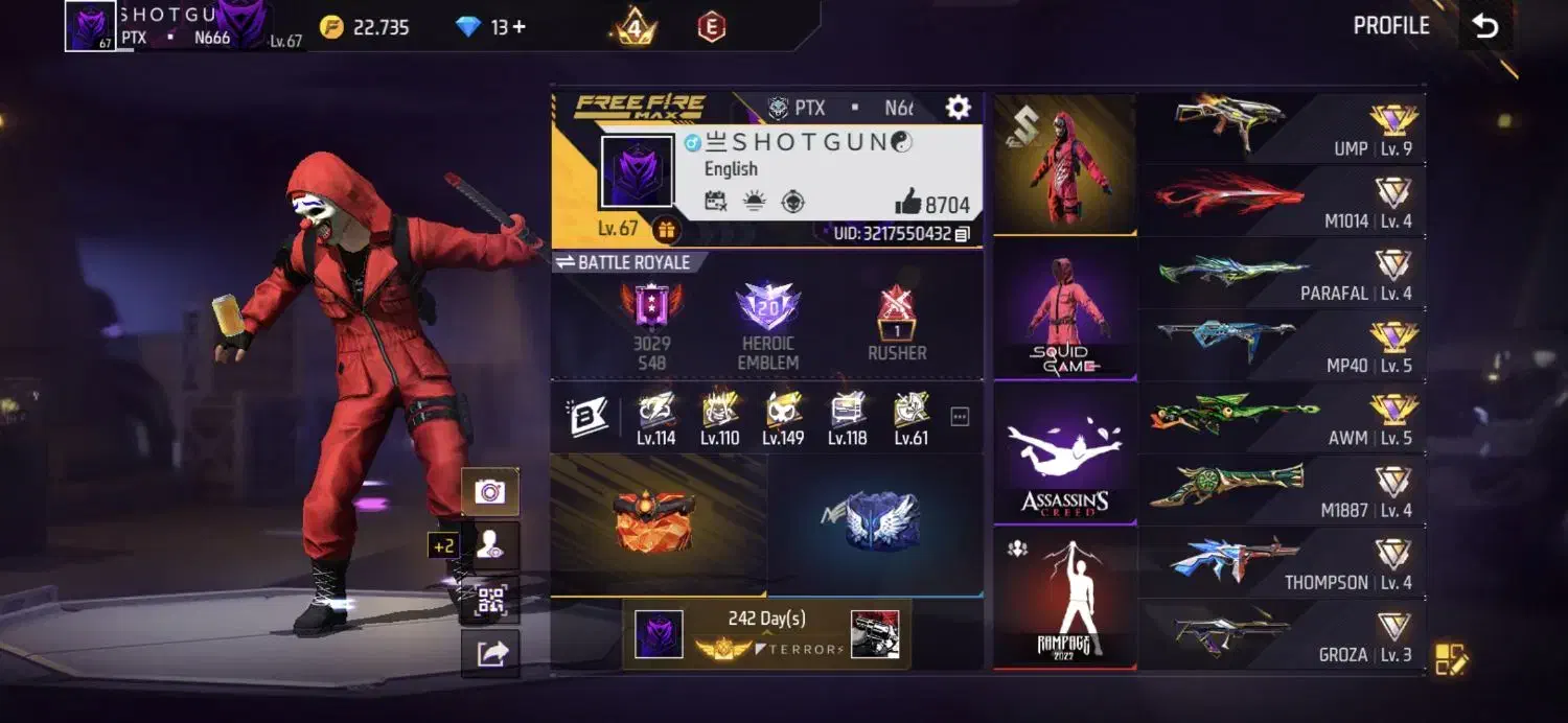 اکانت فری فایر|کنسول، بازی ویدئویی و آنلاین|یاسوج, |دیوار