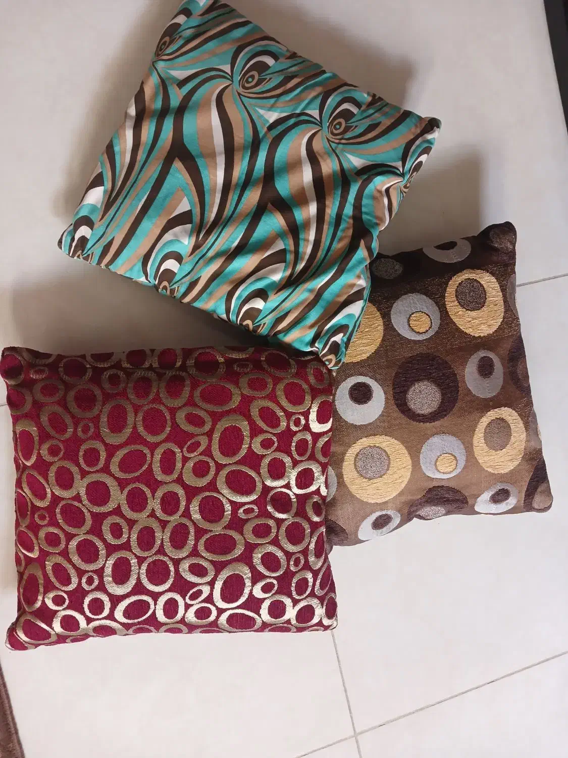 سه مدل کوسن ۴۰×۴۰|رختخواب، بالش، پتو|ساری, |دیوار