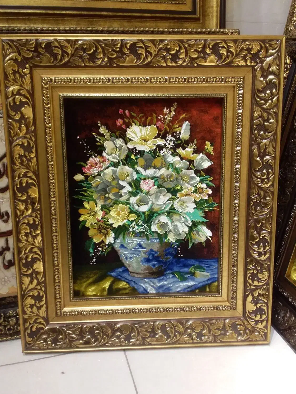 تابلو فرش گل کادویی سایز بزرگ|تابلو فرش|تهران, علم و صنعت|دیوار