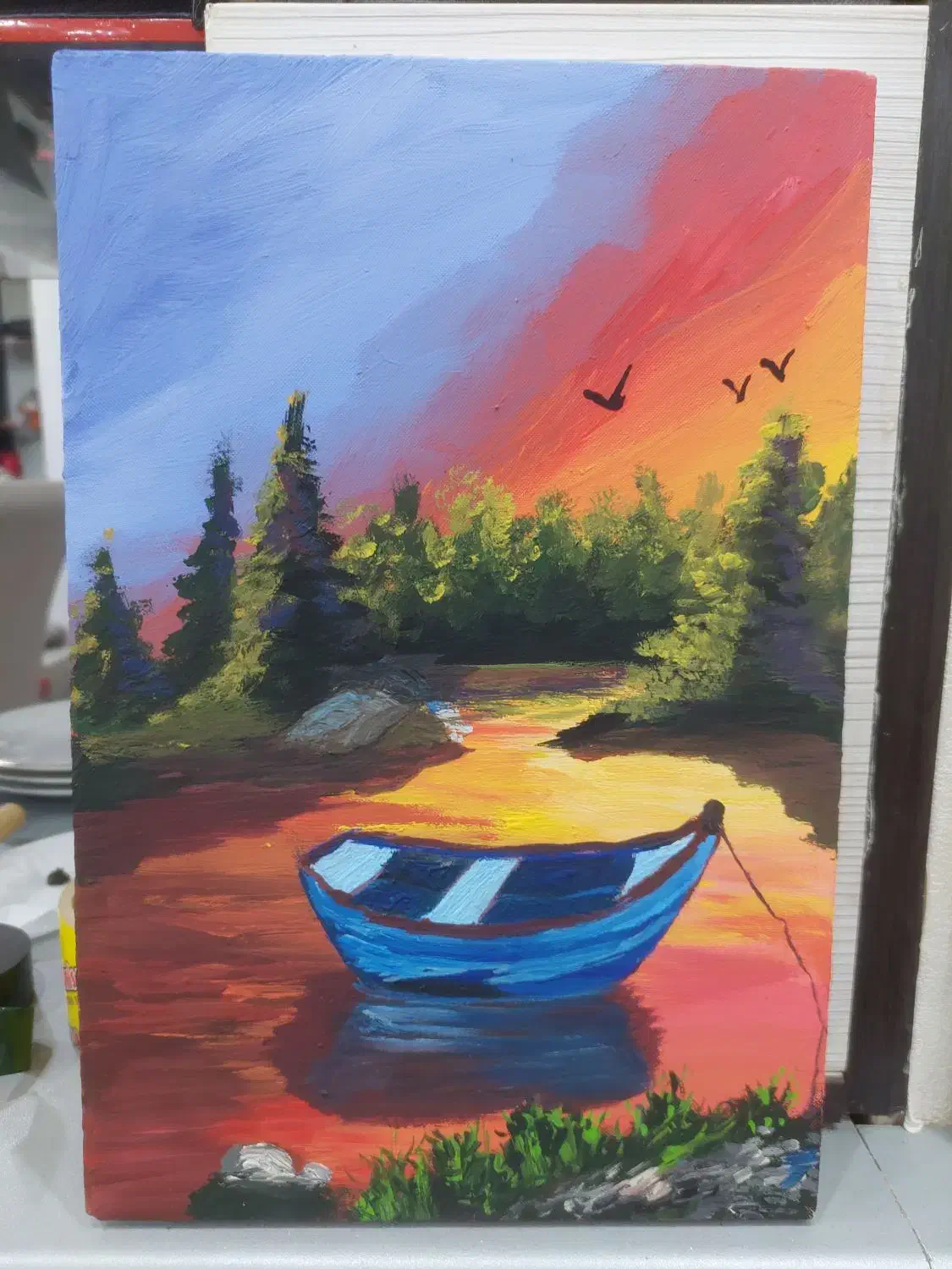 نقاشی روی بوم سفارشی|تابلو، نقاشی، عکس|شوشتر, |دیوار