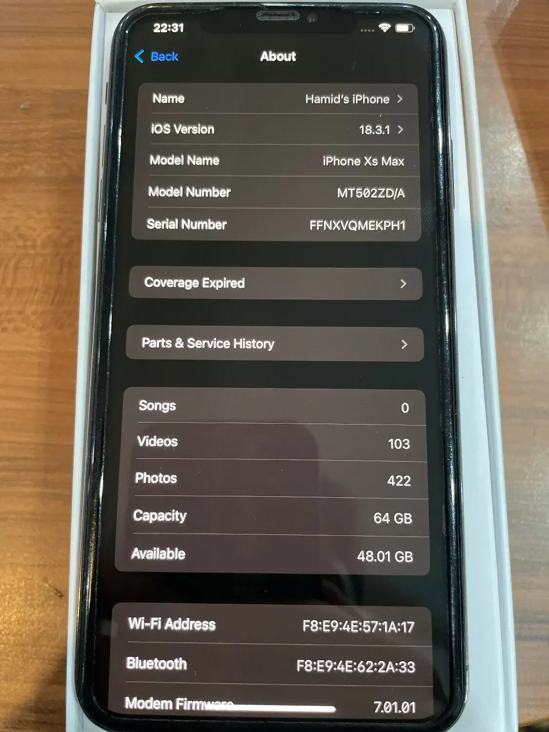 Xs max|موبایل|کرج, ساسانی (قلمستان)|دیوار
