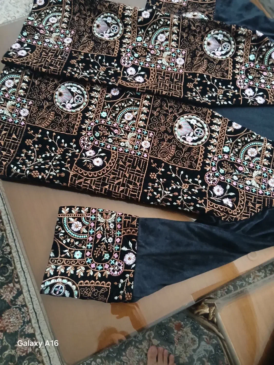 کت و شلوار مخمل سوزن دوزی مشکی|لباس|شهریار, شهریار|دیوار